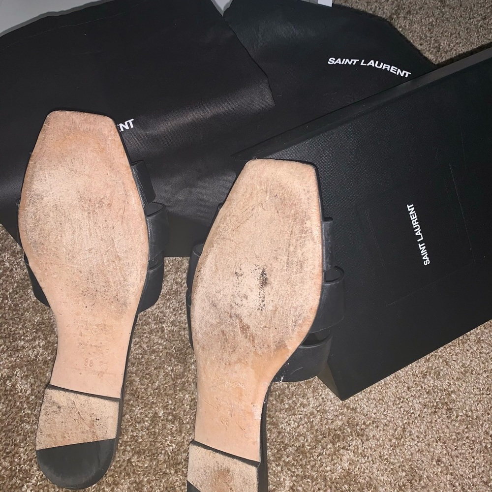 Ysl woven flat sandals size 8 - Picture 2 of 8